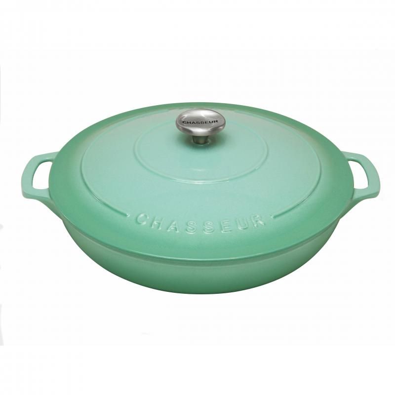 Chasseur Round Low Casserole Dish 30cm/2.5L Peppermint