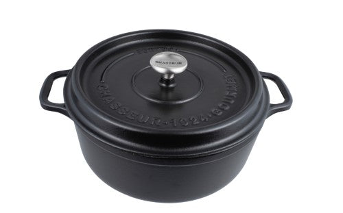 French Oven - Chasseur Gourmet RFO 24cm (Satin Black)