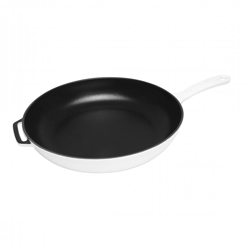 Chasseur Frypan With Cast Handle 28cm Brilliant White