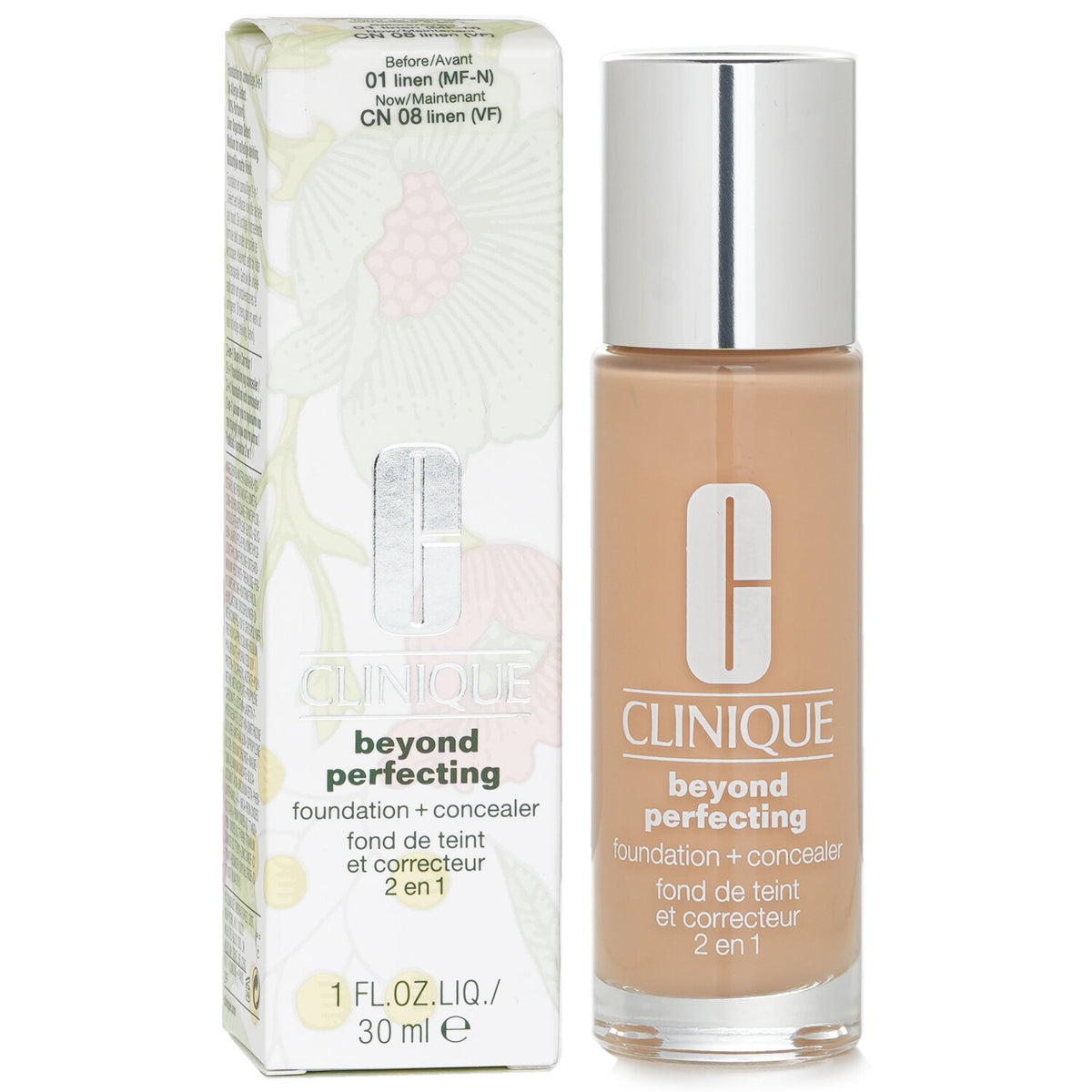 Clinique - Beyond Perfecting Foundation & Concealer - # 01 Linen (VF-N)  - 30ml/