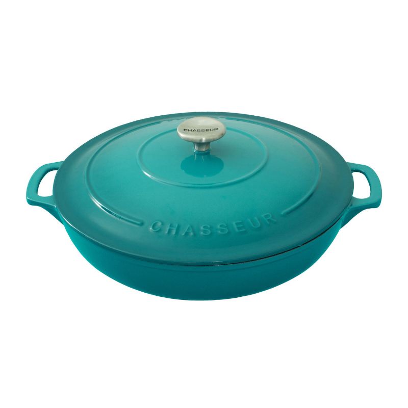 CHASSEUR - Low Round Casserole 30cm/2.5L Mediterranean Blue