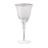 Wine Glass - Felicity - 19cm (Silver Rim)