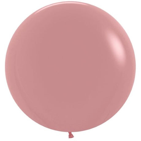 Pack of 10 Sempertex 60cm rosewood latex balloons ideal for elegant party decor and creative balloon art.