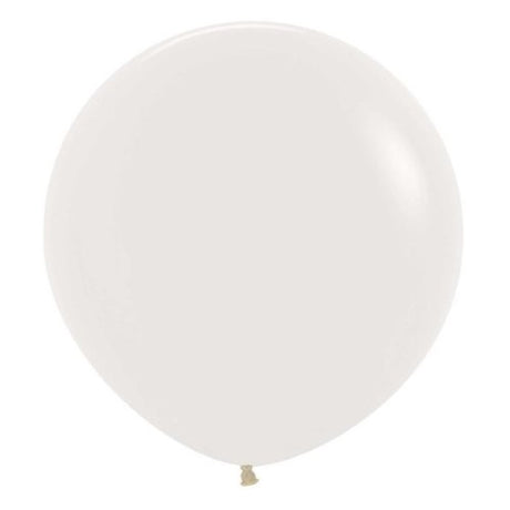 Pack of 10 Sempertex 60cm crystal clear latex balloons, perfect for elegant party decorations and creative designs.