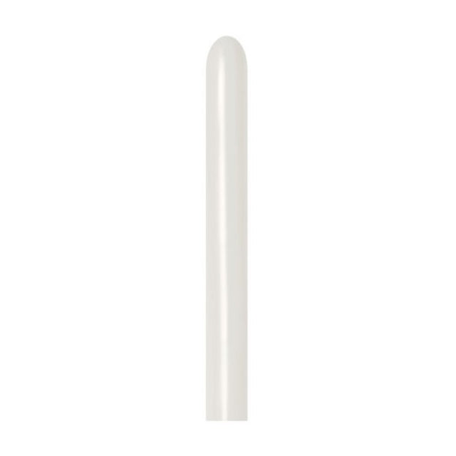 Pack of 50 pastel dusk cream latex balloons, perfect for elegant celebrations and versatile decor options.