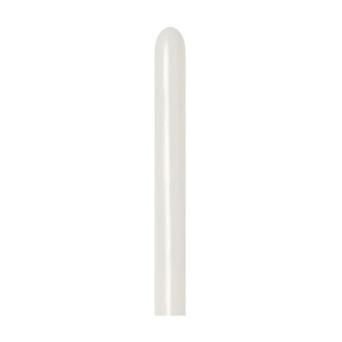Pack of 100 Sempertex 260T Pastel Dusk Cream Latex Balloons, perfect for elegant celebrations and decorations.