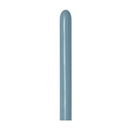 Pack of 100 Sempertex 260T Pastel Dusk Blue Latex Balloons, perfect for elegant celebrations and versatile decor options.