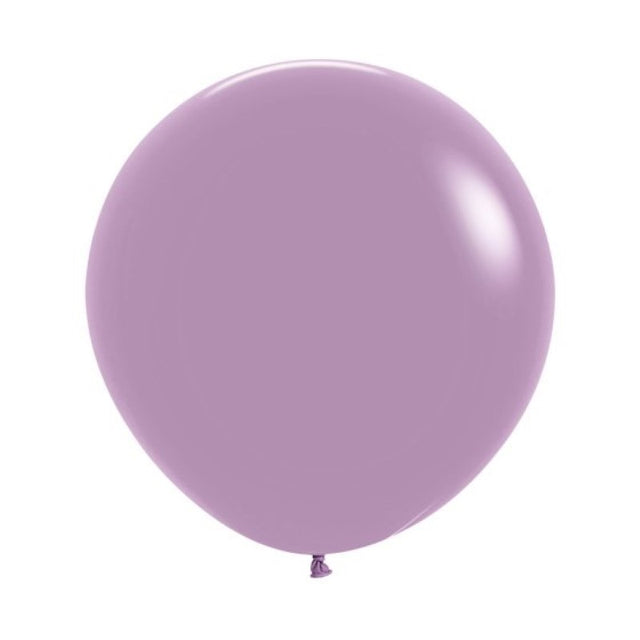 Pack of 3 Sempertex 60cm pastel dusk lavender latex balloons, perfect for elegant event decorations and celebrations.