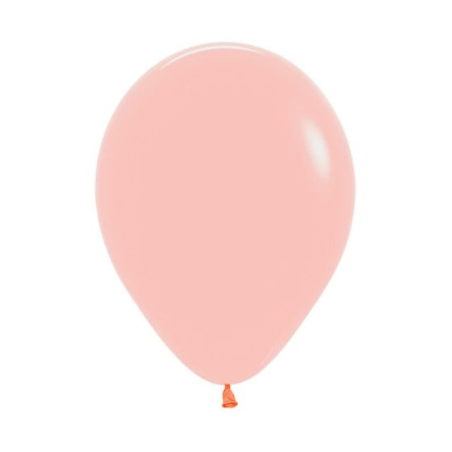 25-pack of Sempertex pastel matte melon latex balloons, perfect for vibrant party decorations and elegant event themes.