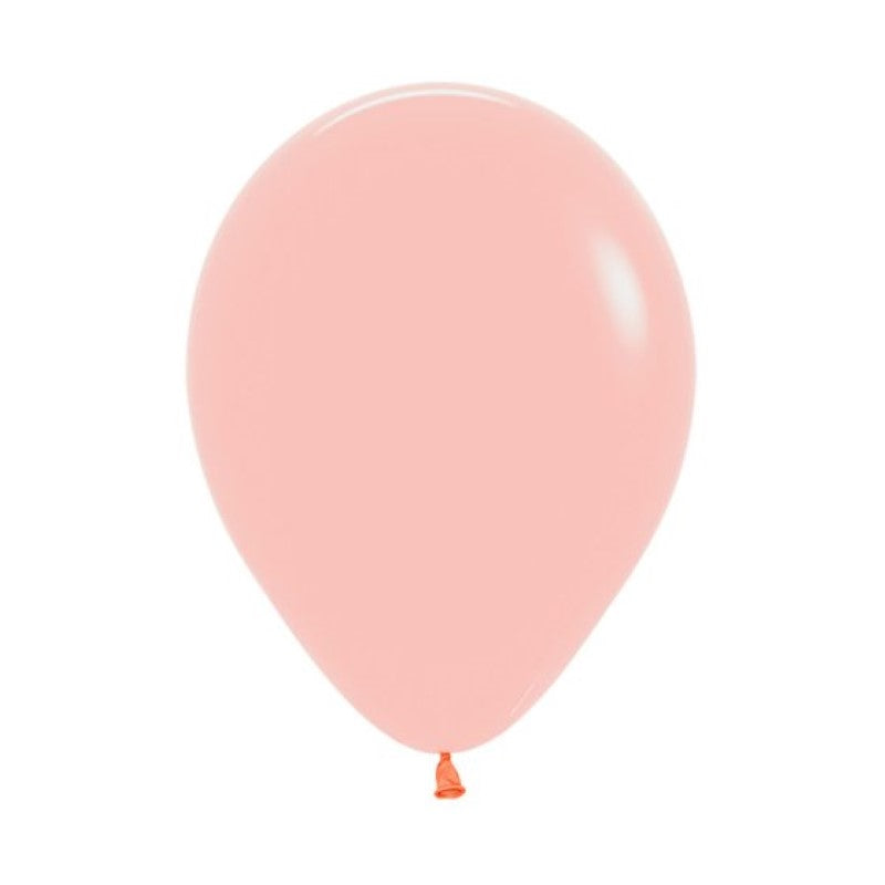 A bulk pack of 100 Sempertex 30cm pastel matte melon balloons for vibrant party decor and celebrations.