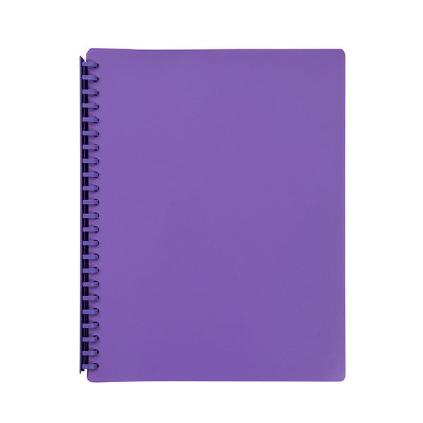 Marbig Display Book  A4 Refillable Purple