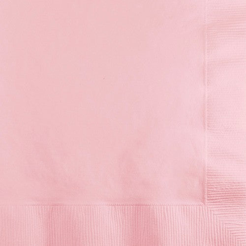 Classic Pink Beverage Napkins - Pack of 50
