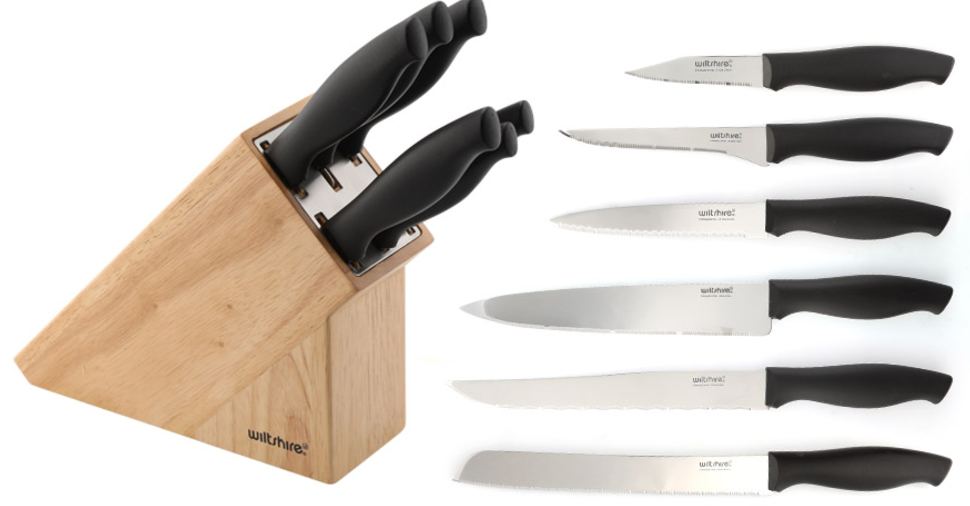 Wiltshire Eternal 7 Piece Knife Block Set - CLEARANCE PRICE