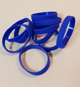 Silicone Wrist Band - 10 Units Dark Blue