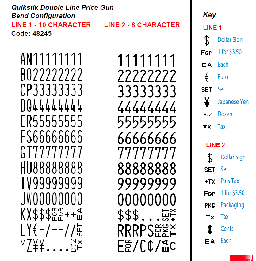 Quikstik Pricing Gun Mark II Double Line