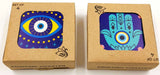 Coasters - Evil Eye 9cm (Set of 2 Assorted)