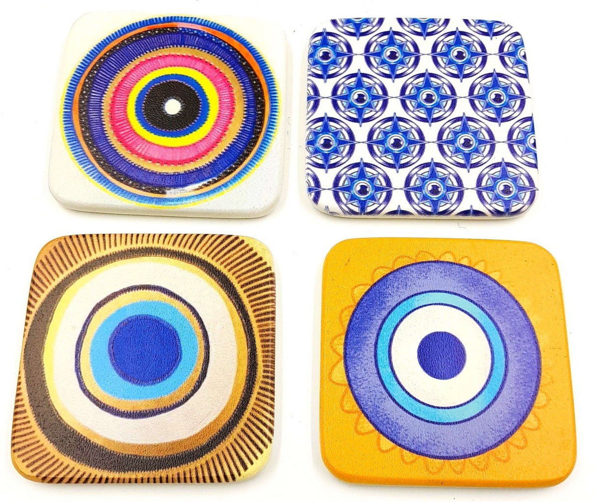 Coasters - Evil Eye 9cm (Set of 2 Assorted)