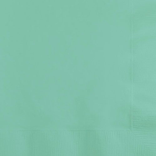 Fresh Mint Green Beverage Napkins - Pack of 50