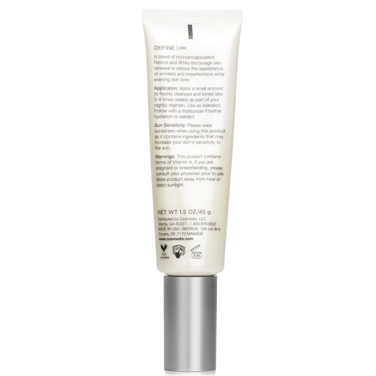 CosMedix Define Age-Defying Treatment With Hydroxy Acids & Retinol 45g/1.5oz