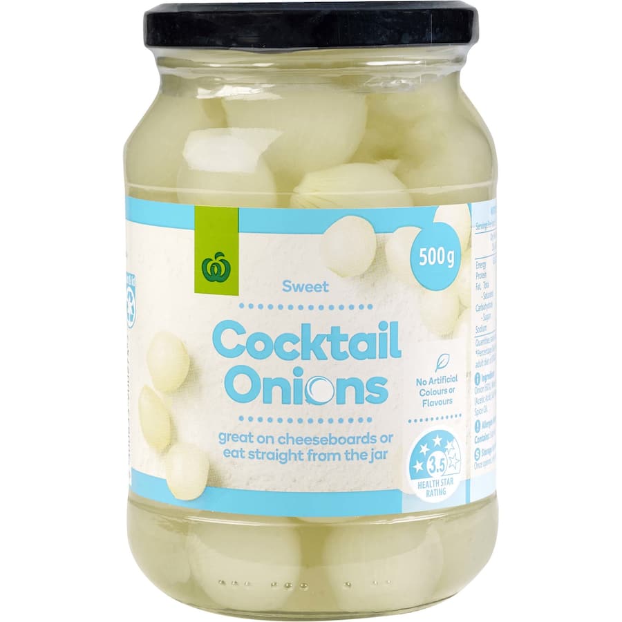 Woolworths Pickled Onions Cocktail 500g