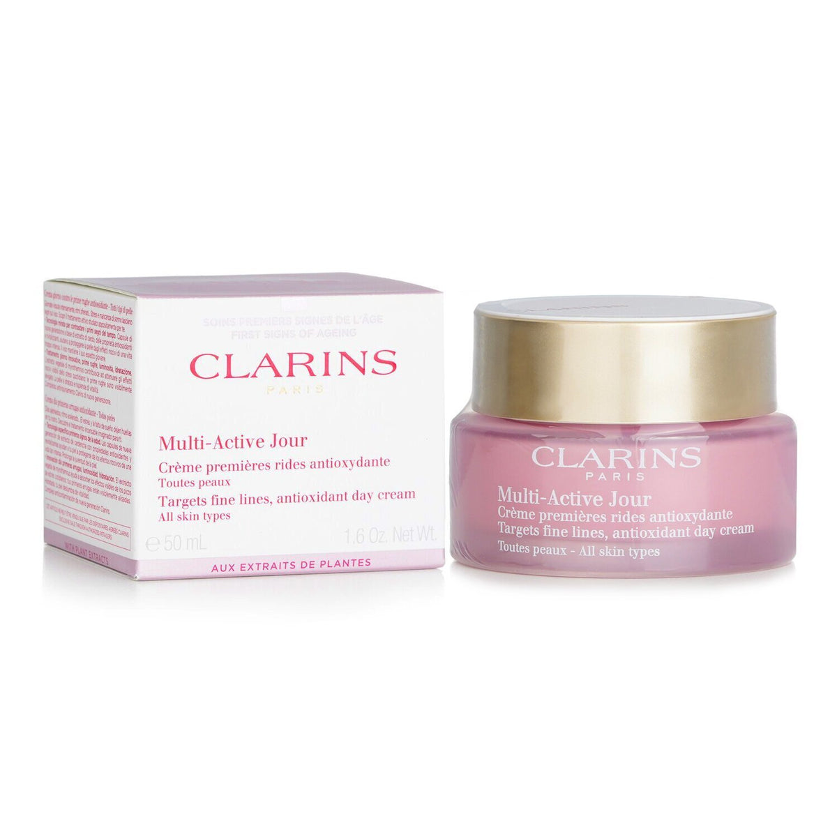 Clarins - Multi-Active Day Targets Fine Lines Antioxidant Day Cream - For All Sk