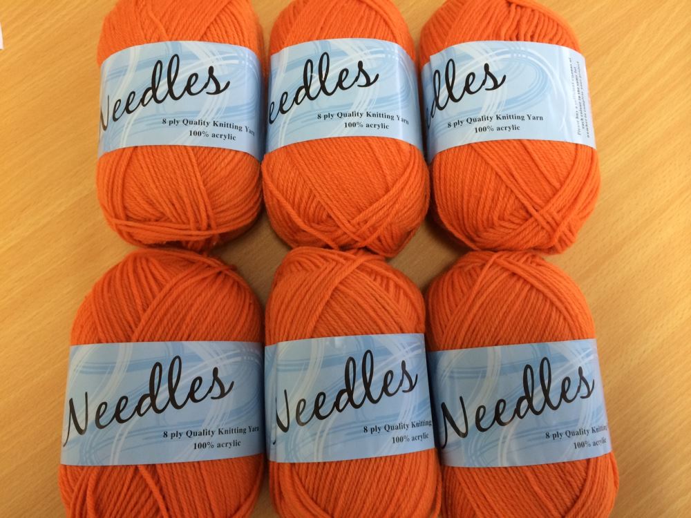 Acrylic Knitting Yarn (8 Ply) Colour 206 x 6 units