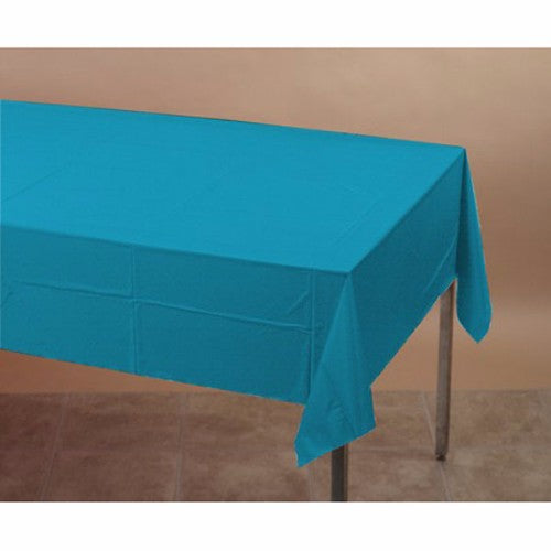 Turquoise Tablecover Tissue & Plastic Back