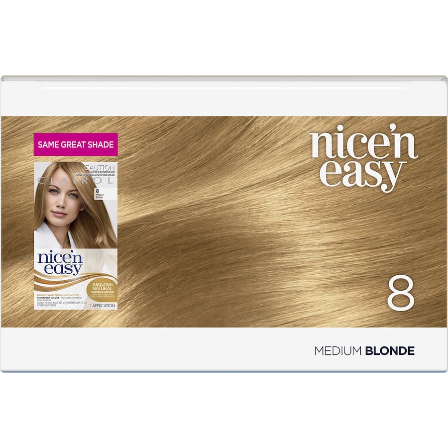Clairol Nice N Easy Hair Colour Medium Blonde 8 - 1pack