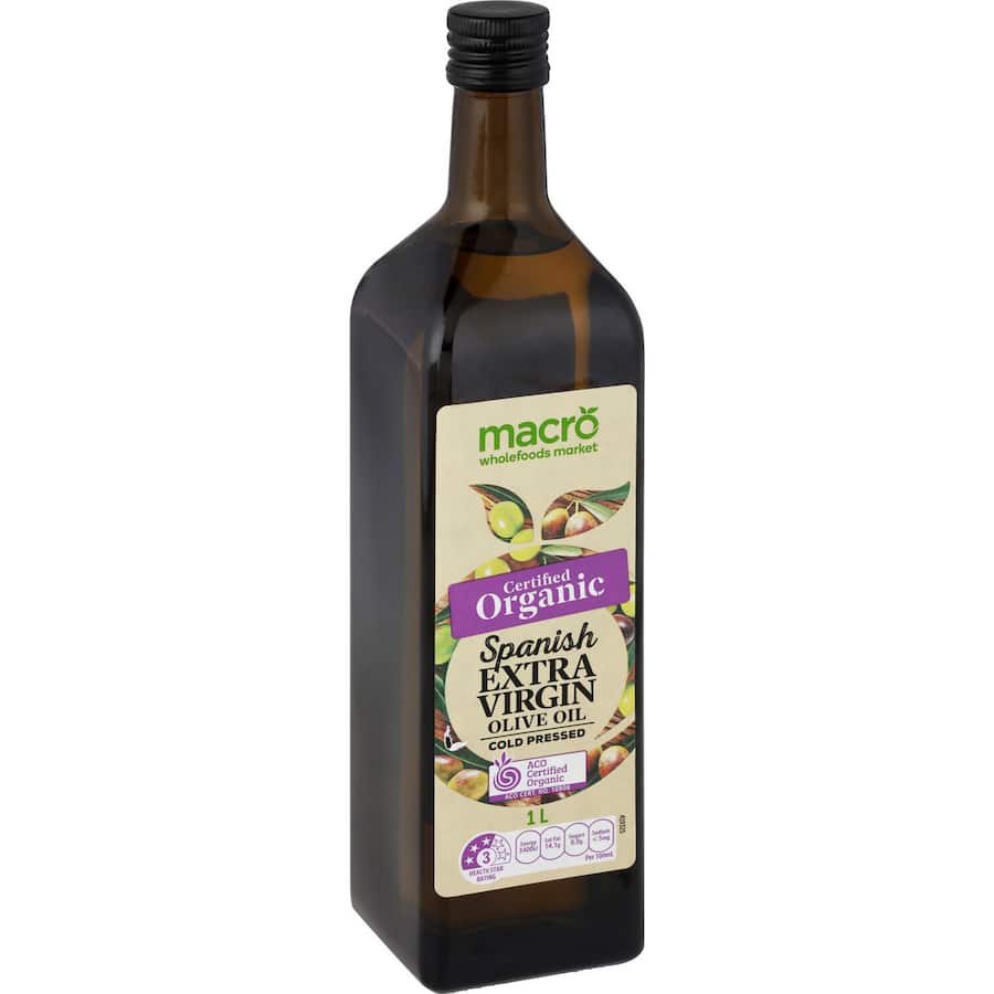 Macro Organic Olive Oil Spanish Extra Virgin 1L