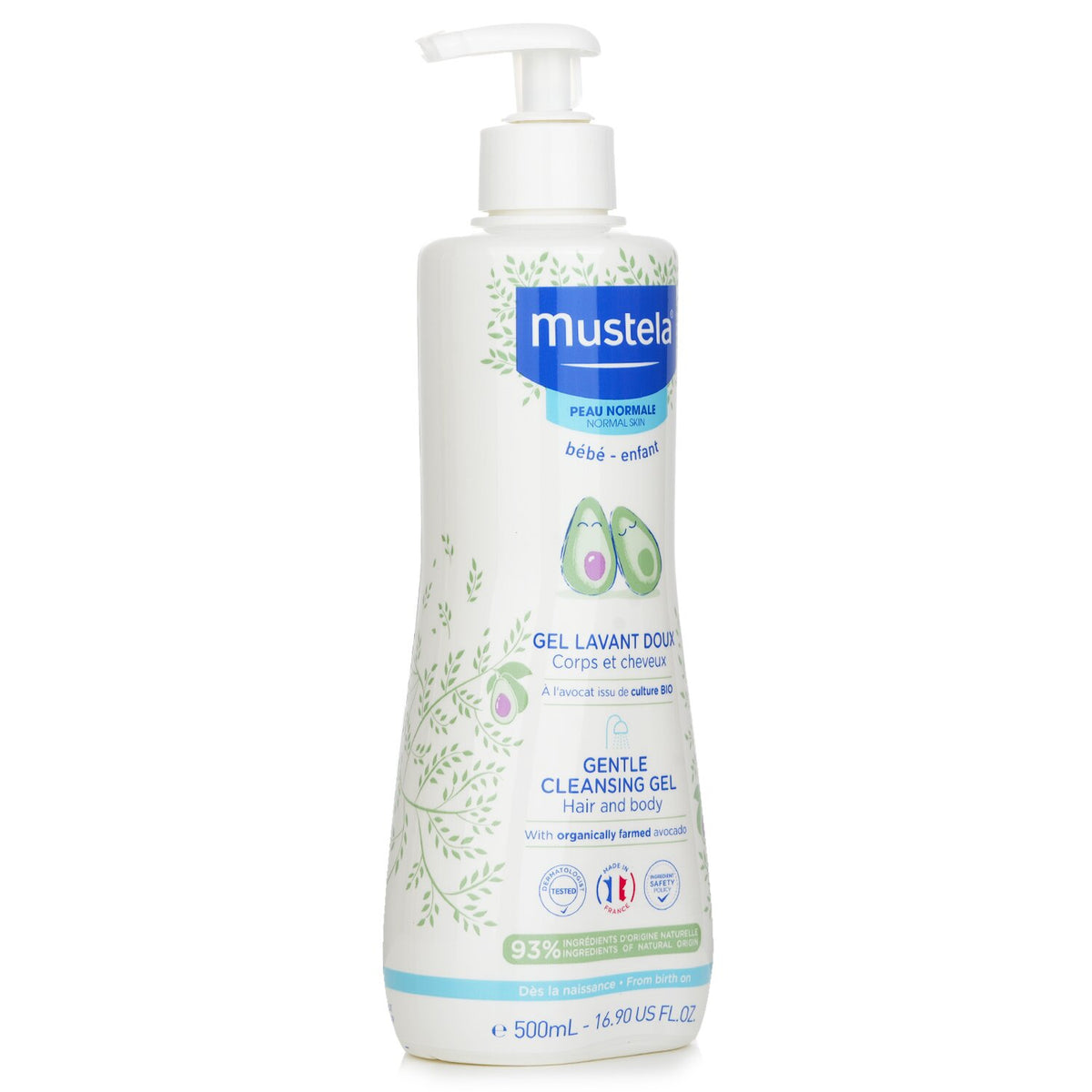 Mustela - Gentle Cleansing Gel - Hair & Body  - 500ml/16.9oz