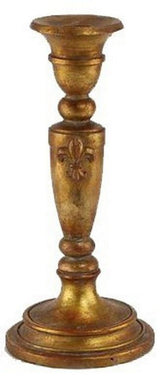 Candle Holder - Antiqued Gold - 24 x 11cm