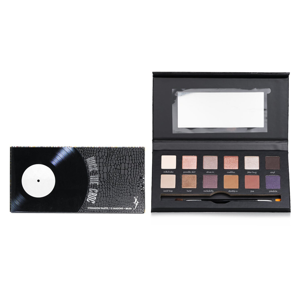YBF Beauty - Rock The Croc Eyeshadow Palette (12x Eyeshadow, 1x Double Ended Eye