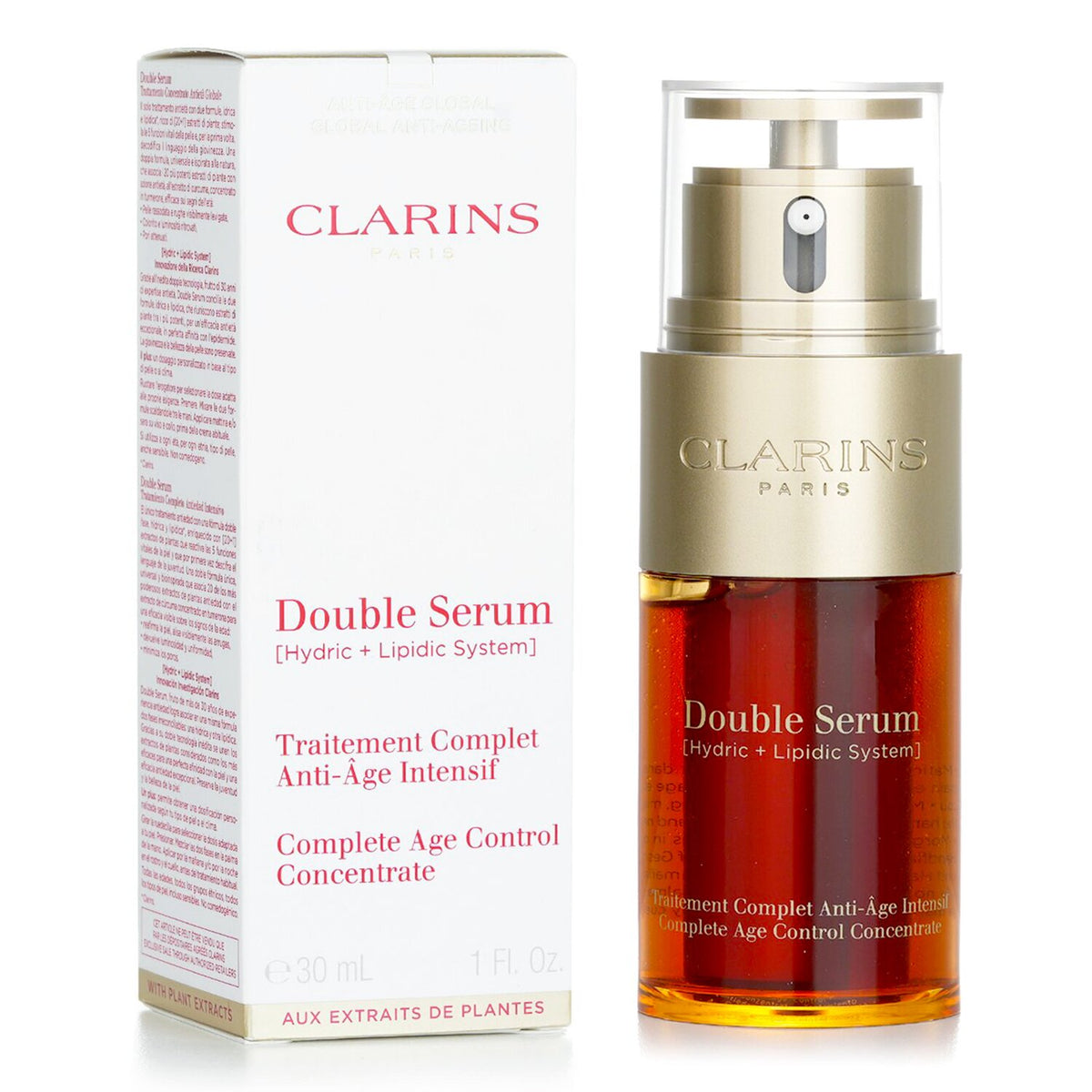 Clarins - Double Serum (Hydric + Lipidic System) Complete Age Control Concentrat