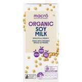 Macro Organic Soy Milk  Carton 1L