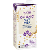 Macro Organic Soy Milk  Carton 1L