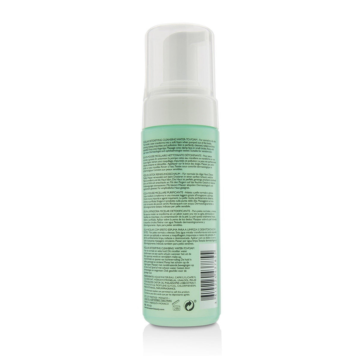 Lancaster Micellar Detoxifying Cleansing Water-To-Foam - Normal to Oily Skin, In