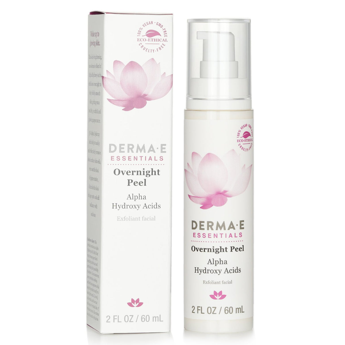 Derma E Essentials Overnight Peel  60ml/2oz