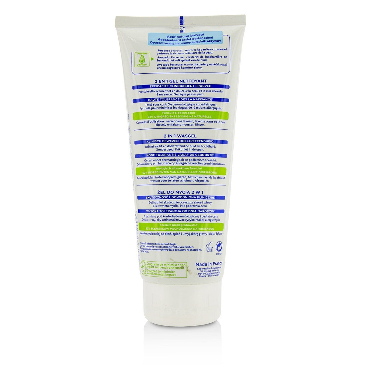 Mustela - 2 In 1 Body & Hair Cleansing gel - For Normal Skin  - 200ml/6.76oz