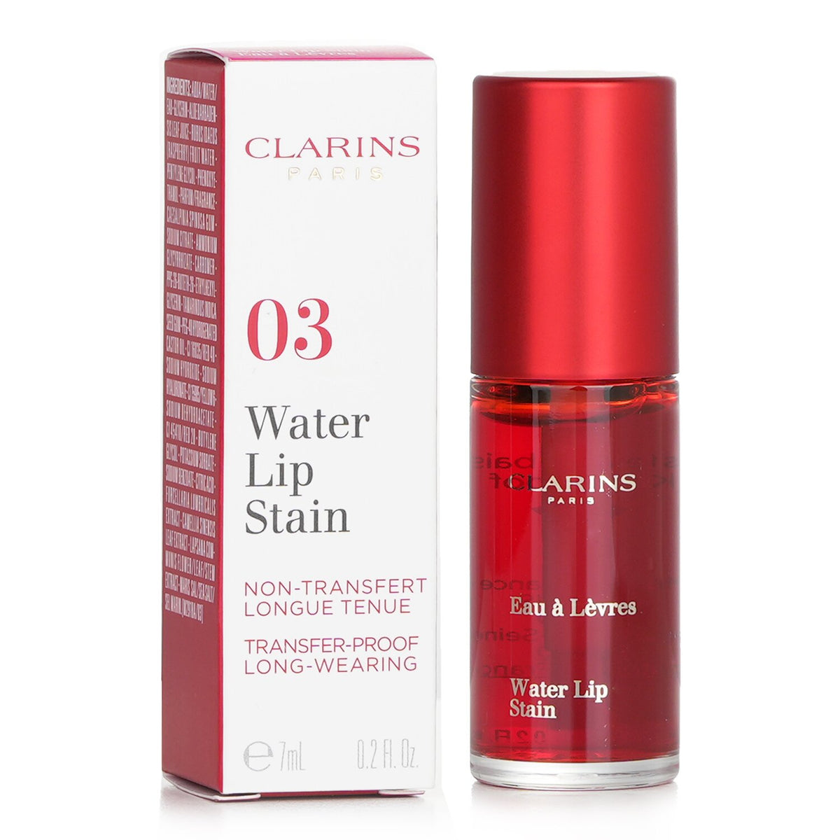 Clarins - Water Lip Stain - # 03 Water Red  - 7ml/0.2oz