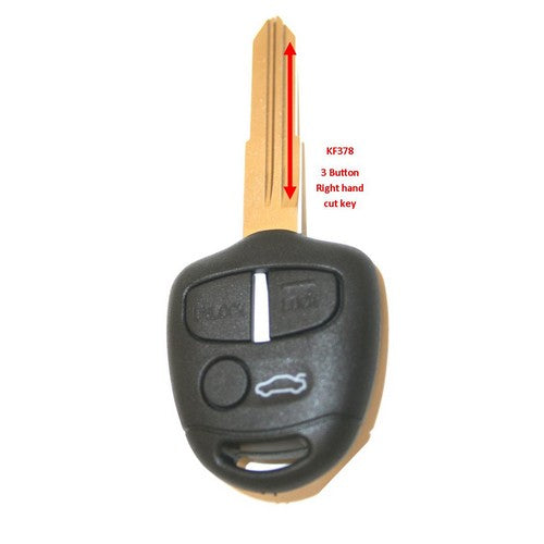 Shell/Key Replacement 3 Button Mitsubishi (21 KF378)