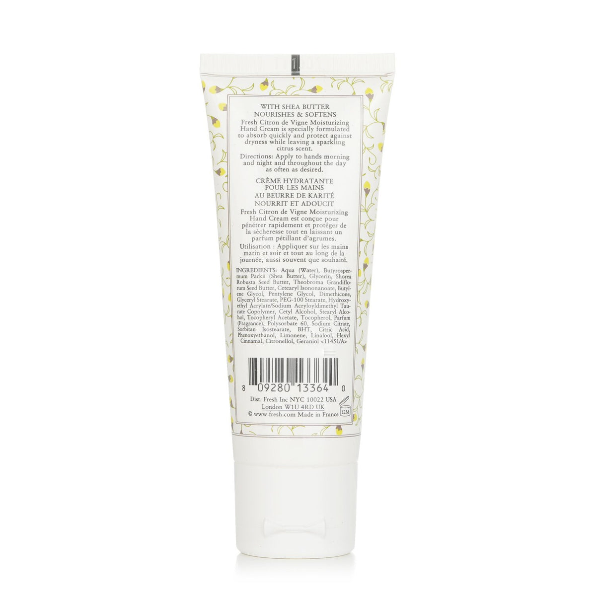 Fresh - Citron De Vigne Moisturizing Hand Cream  - 30ml/1oz