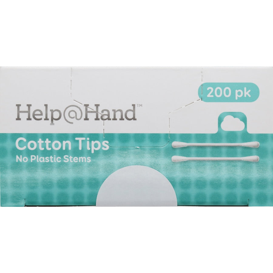 Help @ Hand Cotton Tips No Plastic Stem 200ea