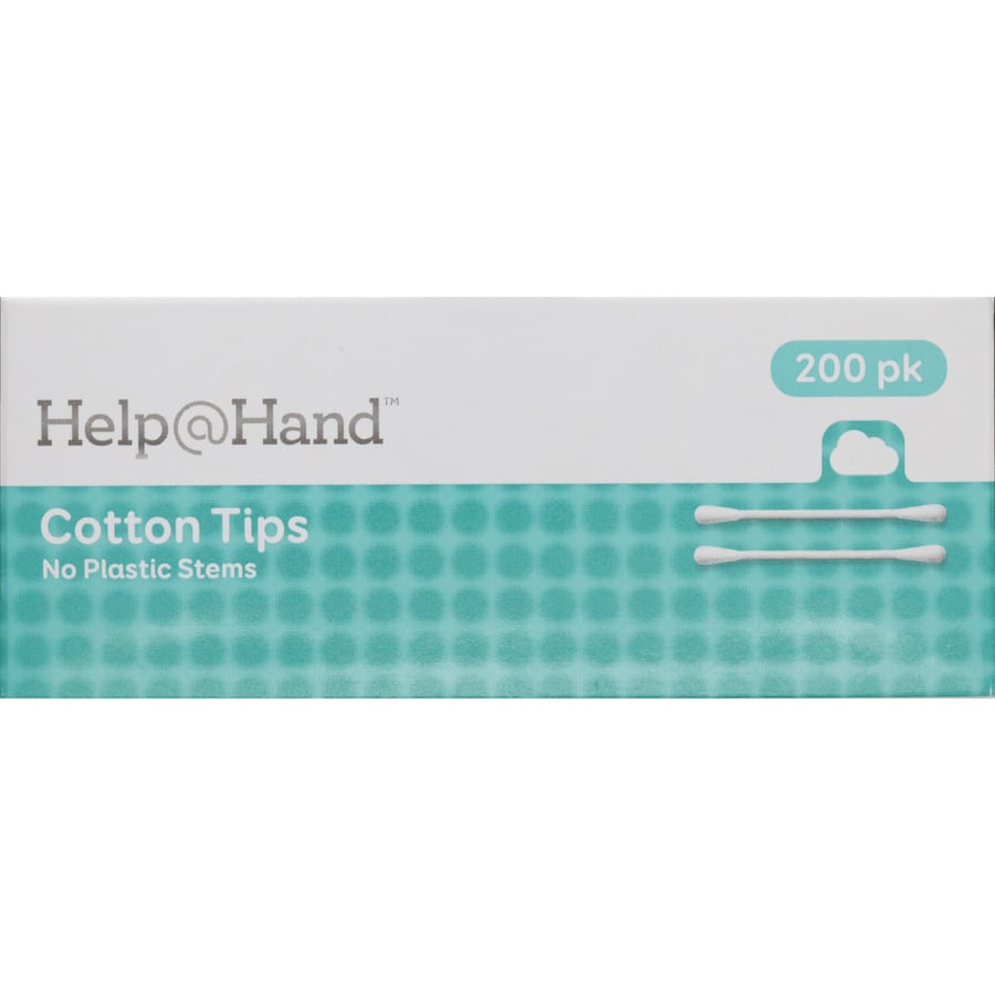 Help @ Hand Cotton Tips No Plastic Stem 200ea