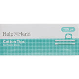 Help @ Hand Cotton Tips No Plastic Stem 200ea