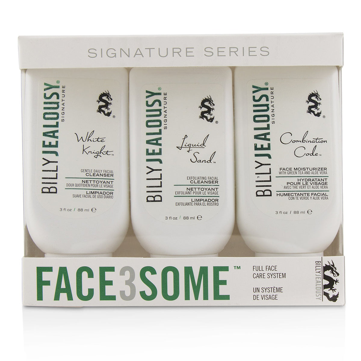 Billy Jealousy - Face3Some Kit: Face Moisturizer 88ml + Exfoliating Facial Clean