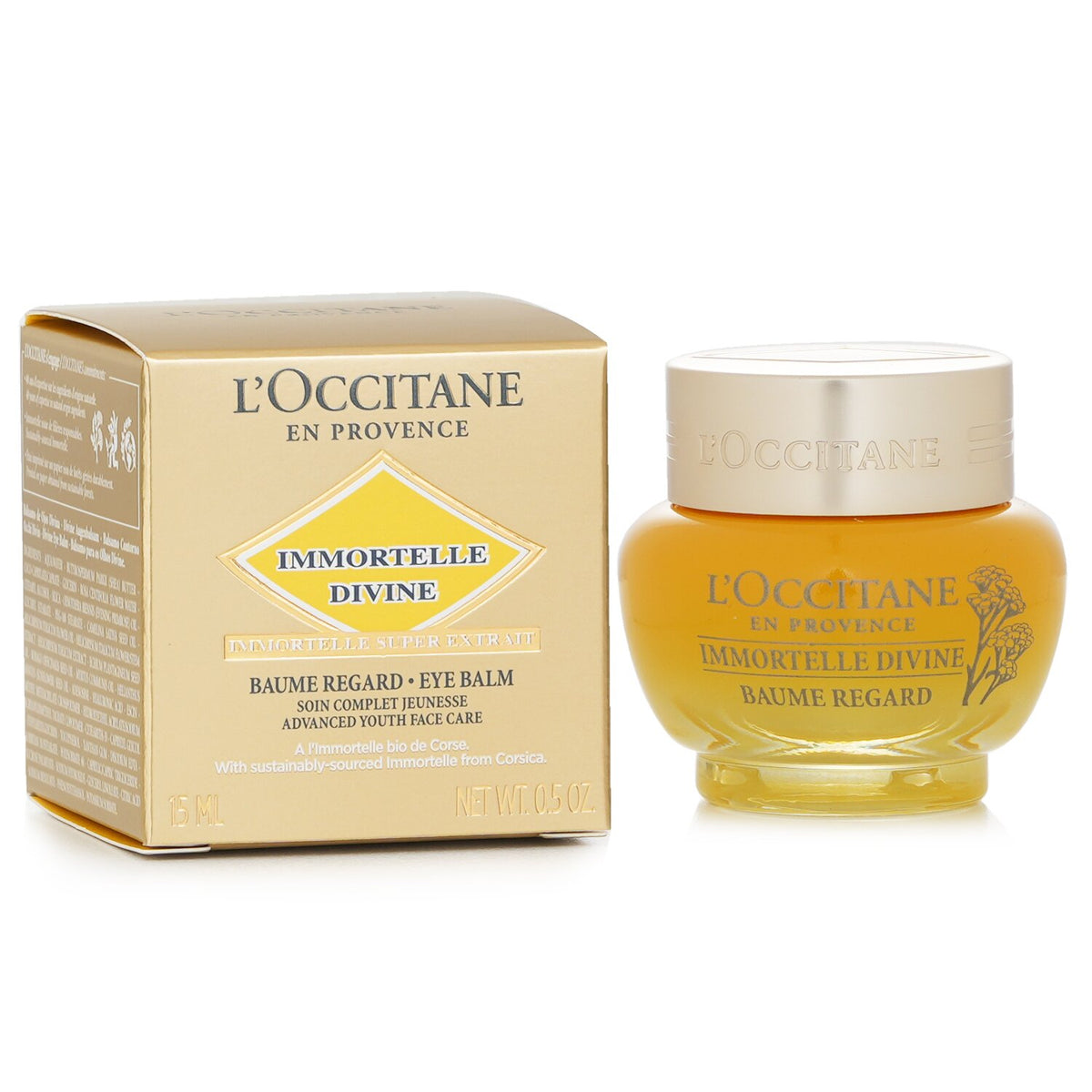L'Occitane - Immortelle Divine Eye Balm - Ultimate Youth Eye Balm  - 15ml/0.5oz