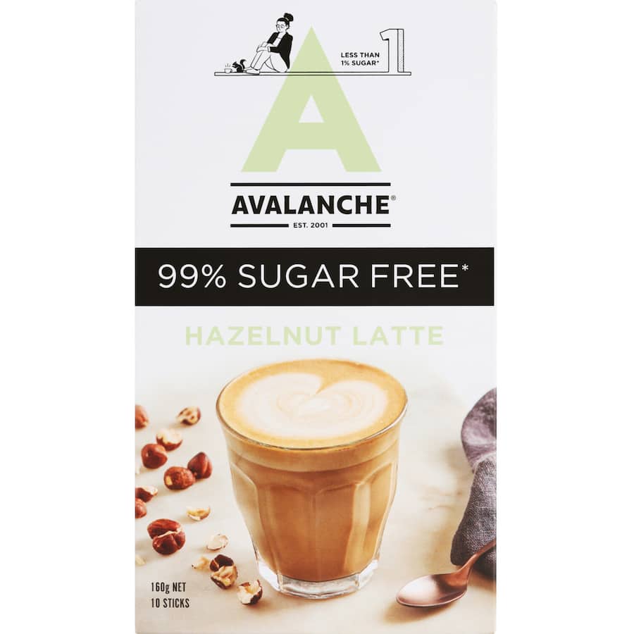 Avalanche Coffee Sachets 99% Sugar Free Hazelnut Latte