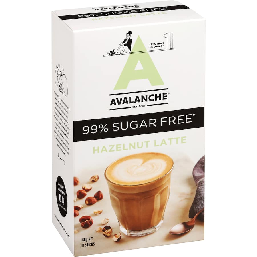 Avalanche Coffee Sachets 99% Sugar Free Hazelnut Latte