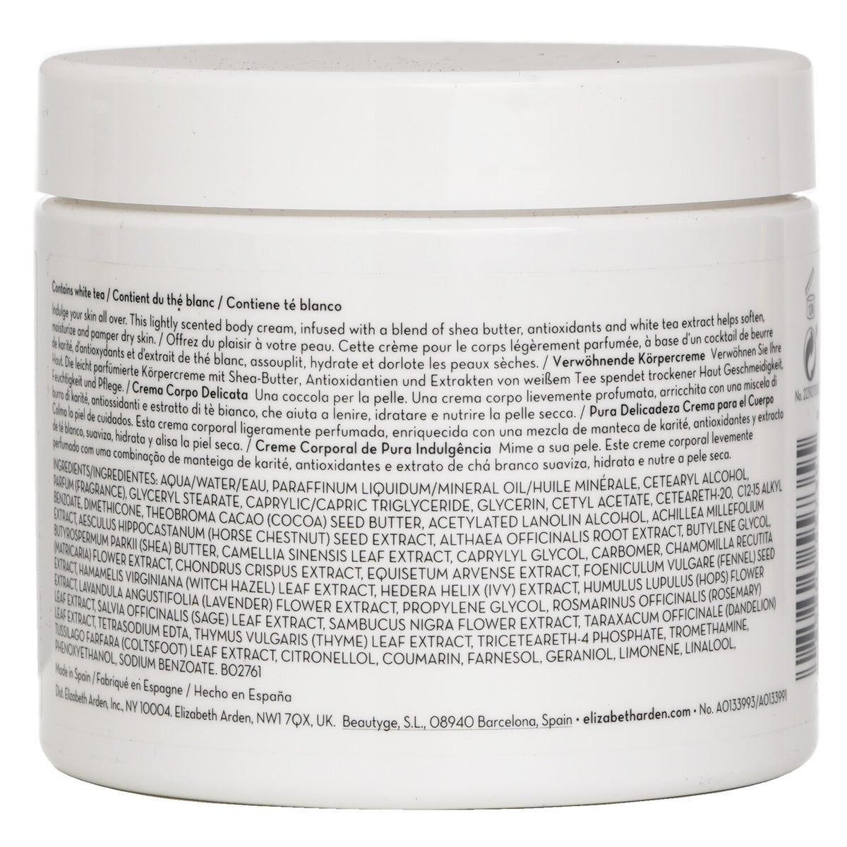 Elizabeth Arden White Tea Pure Indulgence Body Cream  400ml/13.5oz