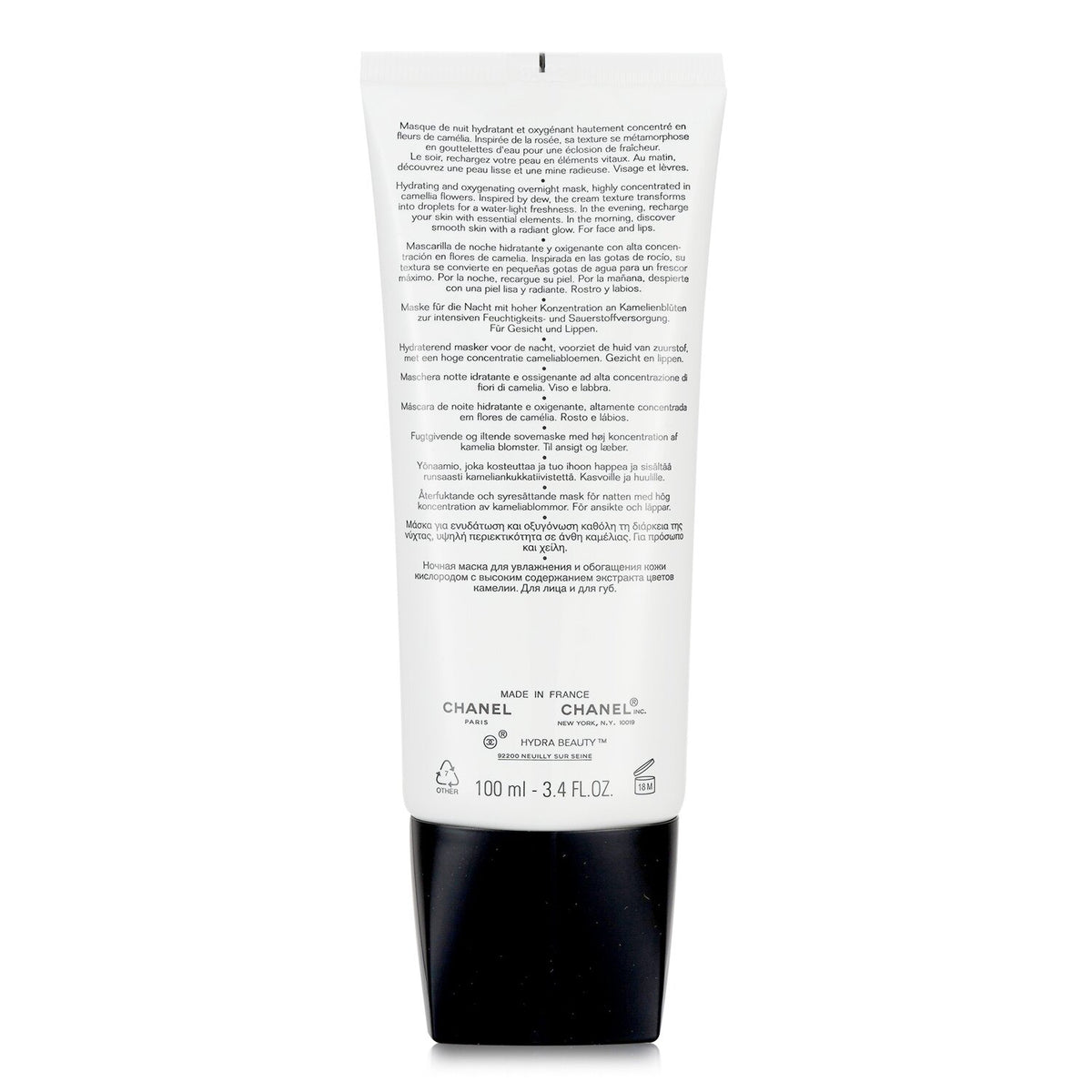 Chanel - Hydra Beauty Masque De Nuit Au Camelia Hydrating Oxygenating Overnight